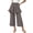 Gray Pants for Kids, variant on AINIYS Girls Kids Ruffle Layered Wide Leg Pants Elastic Waist Cute Trousers for Dressy Occasions Gray 2 Years