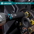 thumbnail image 2 of LIBRATON 3/8" Drive Impact Socket Set, 90PCS SAE & Metric Cr-V Deep & Shallow Impact Driver Sockets with Extension Bars, Ratchet, 2 of 9