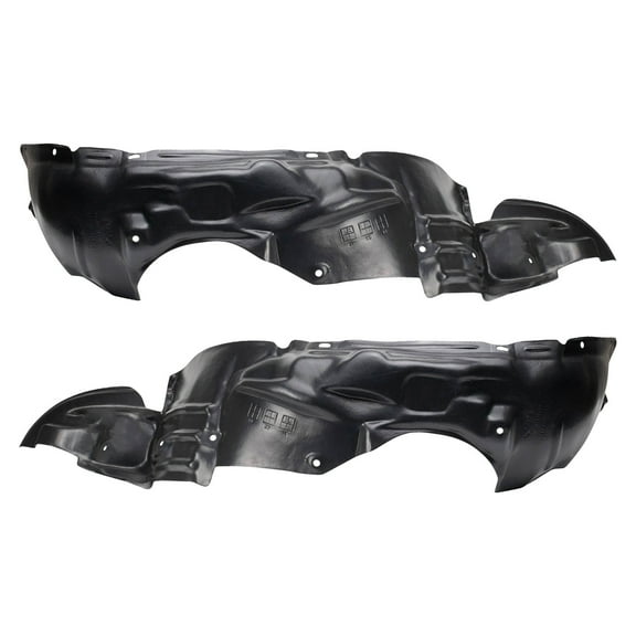 TRQ Front Inner Fender Liner Set Fits Select 1993-1997 Toyota Corolla TO1248104 TO1249104