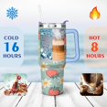 thumbnail image 4 of 40 oz Tumbler Strawberry with Handle Stainless Steel Travel Mug Leak Resistant Travel Cups Car Cup Holder Friendly for Travel Commuting, 4 of 7