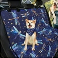 thumbnail image 3 of Pzuqiu Blue Dragonfly Dog Seat Cover for Back Seat Scratch Proof Washable Backseat Cover with Hanging Car Trash Can Puppy Triangle Bib Pack of 3, 3 of 6