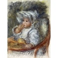 thumbnail image 2 of Renoir, Pierre-Auguste 11x14 Black Ornate Wood Framed with Double Matting Museum Art Print Titled - Jean Renoir in a Chair - The Child with a Biscuit, 2 of 4