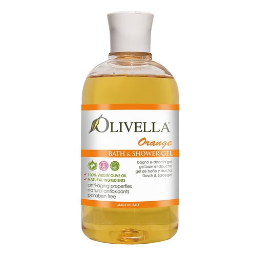 Olivella 100 Virgin Olive Oil Bath And Shower Gel, Orange, 16.9 Oz, 2 Pack