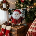 thumbnail image 1 of Christmas Pillow Cover Holiday Decoration Linen Throw Pillow Case for Sofa Couch Bed Living Room Seasonal Home Decor Festive Accent, 1 of 6