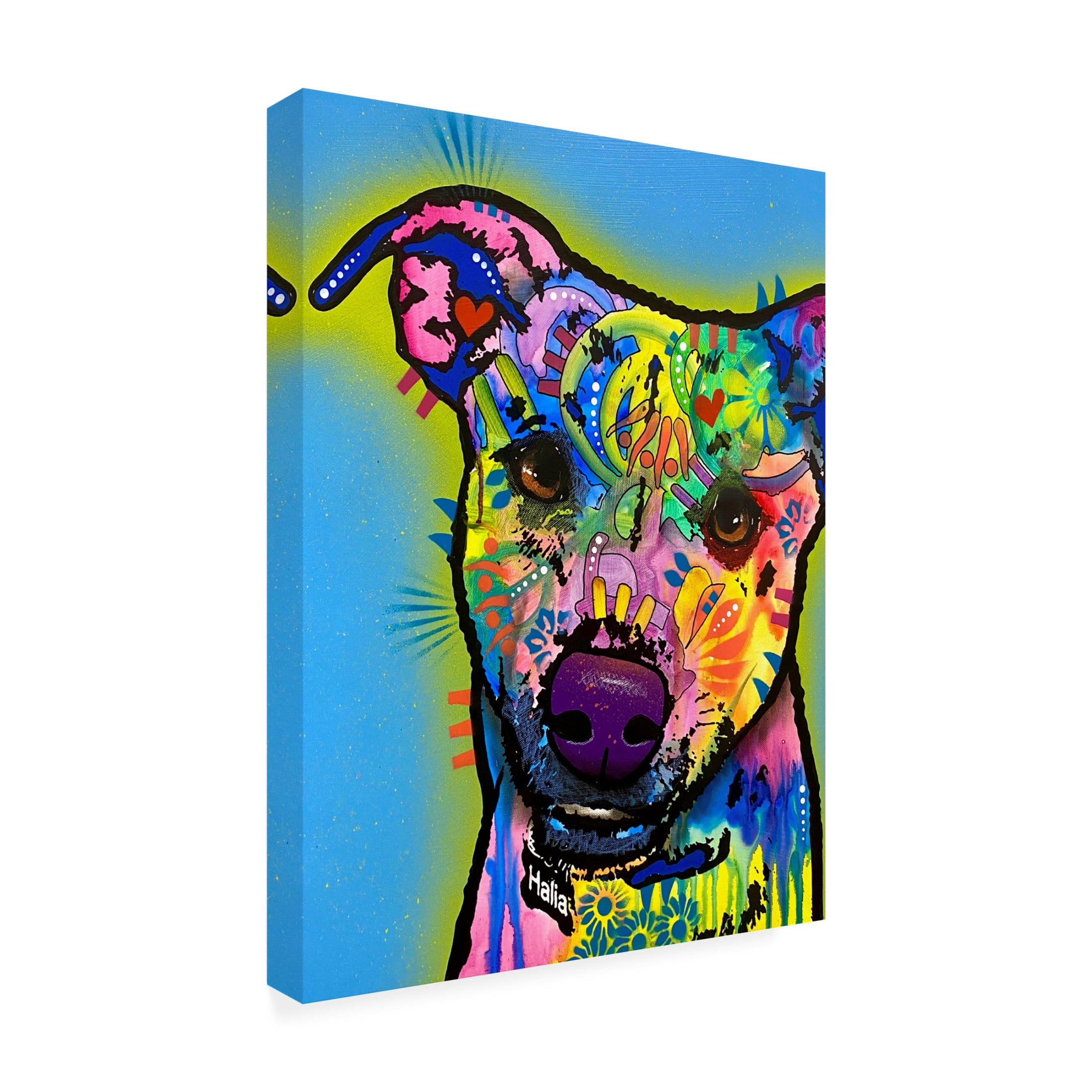Canvas Wall Art - Dean Russo 'You Mean The World To Me' Wall Art for Living Room, Bedroom, or Office Décor by Trademark Fine Art - 35 x 47 Inches