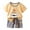 B1117-Light Yellow, variant on UAYOTSE Baby Boys Girls Summer Outfits Set Clothes 6M 1T 2T 3T Toddler Boys Short Sleeve Tops and Elastic shorts 2 Piece Casual Summer Clothing for Kids Boys Girls,Sizes 18-24 Months