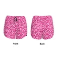 thumbnail image 3 of Pofeuu Leopard Print Women's Athletic Shorts Running Workout Shorts Tummy Control Quick Dry Gym Shorts with Pockets Double layer sports shorts-Small, 3 of 7