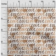 thumbnail image 2 of oneOone Cotton Jersey Rust Brown Fabric Valentine Love Heart Fabric For Sewing Printed Craft Fabric By The Yard 58 Inch Wide, 2 of 4