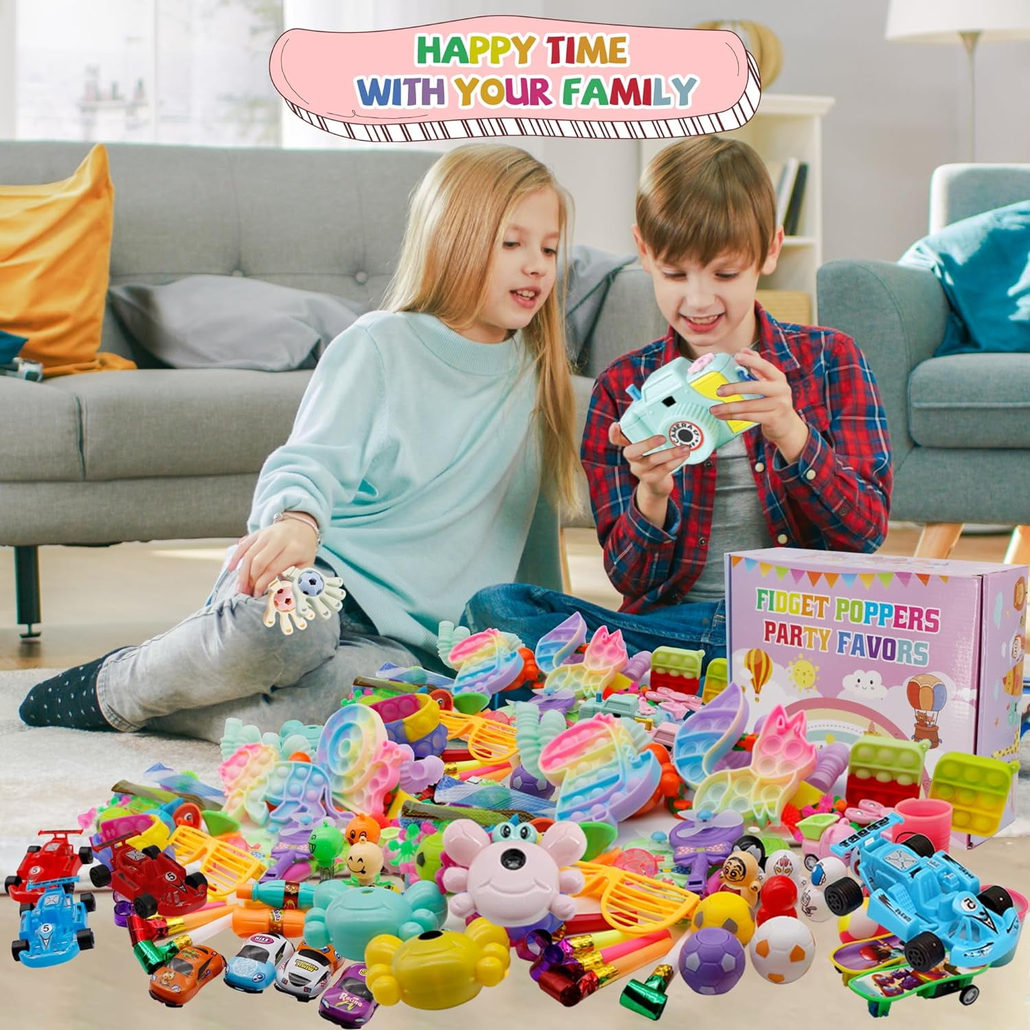 Kids Party Favor Pack, 1000 Plus Piece Fidget And Sensory Toys Set, Treasure Box Goodie Bag Stuffers, Pinata Fillers, Classroom Prizes, Birthday And Holiday Gifts