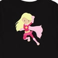 thumbnail image 4 of Inktastic Superhero Girl, Cute Girl, Blonde Hair, Pink Cape Girls Long Sleeve Toddler T-Shirt, 4 of 5
