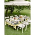 thumbnail image 3 of Outdoor Tablecloth with Umbrella Hole and Zipper, Summer Gnomes Rectangle Table Cloth 52x70 Inch Waterproof Tablecloth, Yellow Lemons Farmhouse Watercolor Picnic Table Cover for Patio Camping, 3 of 7