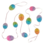 Way To Celebrate Easter Ombre Tinsel Egg Garland, 6'