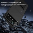thumbnail image 3 of for Samsung Galaxy Z Flip4 5G Case, Armour Rugged Silicone TPU Bumper Tough PC Cover Galaxy Z Flip 4 with Kickstand, Military Shockproof Phone Case for Samsung Z Flip4 Black, 3 of 12