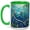 Green, variant on Stained Glass Sea Turtle Coffee Mug, Ocean Turtle Mug, Ceramic Cup