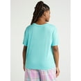thumbnail image 4 of Joyspun Women's Knit Sleep T-Shirt with Short Sleeves, Sizes S-3X, 4 of 6