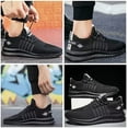 thumbnail image 7 of Frhoxug Men's Striped Running Shoes, Couple Mesh Breathable Sneakers For Outdoor Sports Tennis, 7 of 7