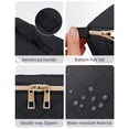 thumbnail image 6 of Travel Makeup Bag Cosmetic Bag Toiletry Bag for Women, Wide Open Organizer Pouch with Divider and Handle Portable Quilted Open Flat, Black, 6 of 7