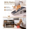 thumbnail image 2 of 17.13" H Dog Stairs for Small Dogs, 2-in-1 Pet Steps & Ottoman - Foldable Dog Stairs for Couch, Non-Slip Wooden Pet Stairs for Puppy Senior Injured Dogs, 2 of 6