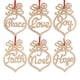 thumbnail image 2 of 6 unids De Madera Colgante de Navidad Joy Alegría Fe Noel Love Hope Diseño Colgantes de Navidad Árbol de Navidad Decoración de Año Nuevo, 2 of 5