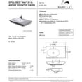 thumbnail image 2 of Barclay 4-370WH 33-1/2"; Above Counter Oval Basin, 2 of 2