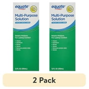 (2 pack) Equate Multi-Purpose Solution for Contact Lenses, 12 fl oz