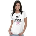 thumbnail image 3 of Friendship Math Besties Love Heart Womens Slim Fit Graphic Tee Brisco Brands L, 3 of 5