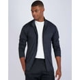 thumbnail image 4 of Real Essentials 3 Pack: Mens Dry-Fit Long Sleeve Full Zip Hoodie & Jacket- Athletic Running Jacket (Available in Big & Tall), 4 of 6