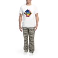thumbnail image 5 of CafePress - I Stand With Ukraine Support Ukraine Flag Pajamas - Men's Light Loose Fit Cotton Pajama Set, 5 of 7