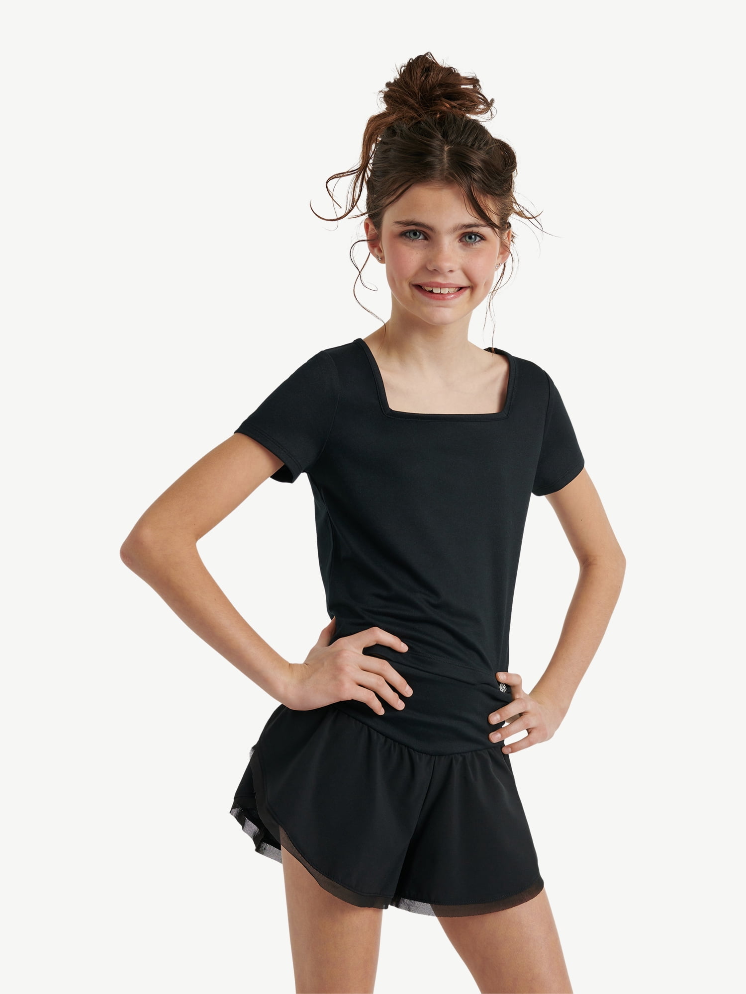 Justice Girls Mesh Hem Tulip Short Set, Sizes XS - XLP
