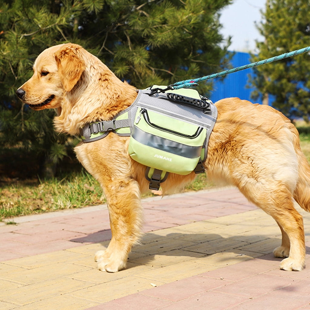 Necvior Dog Self Backpack Outdoor Training Pet Walking Camping Hiking Essential Multifunctional Dog Saddlebag