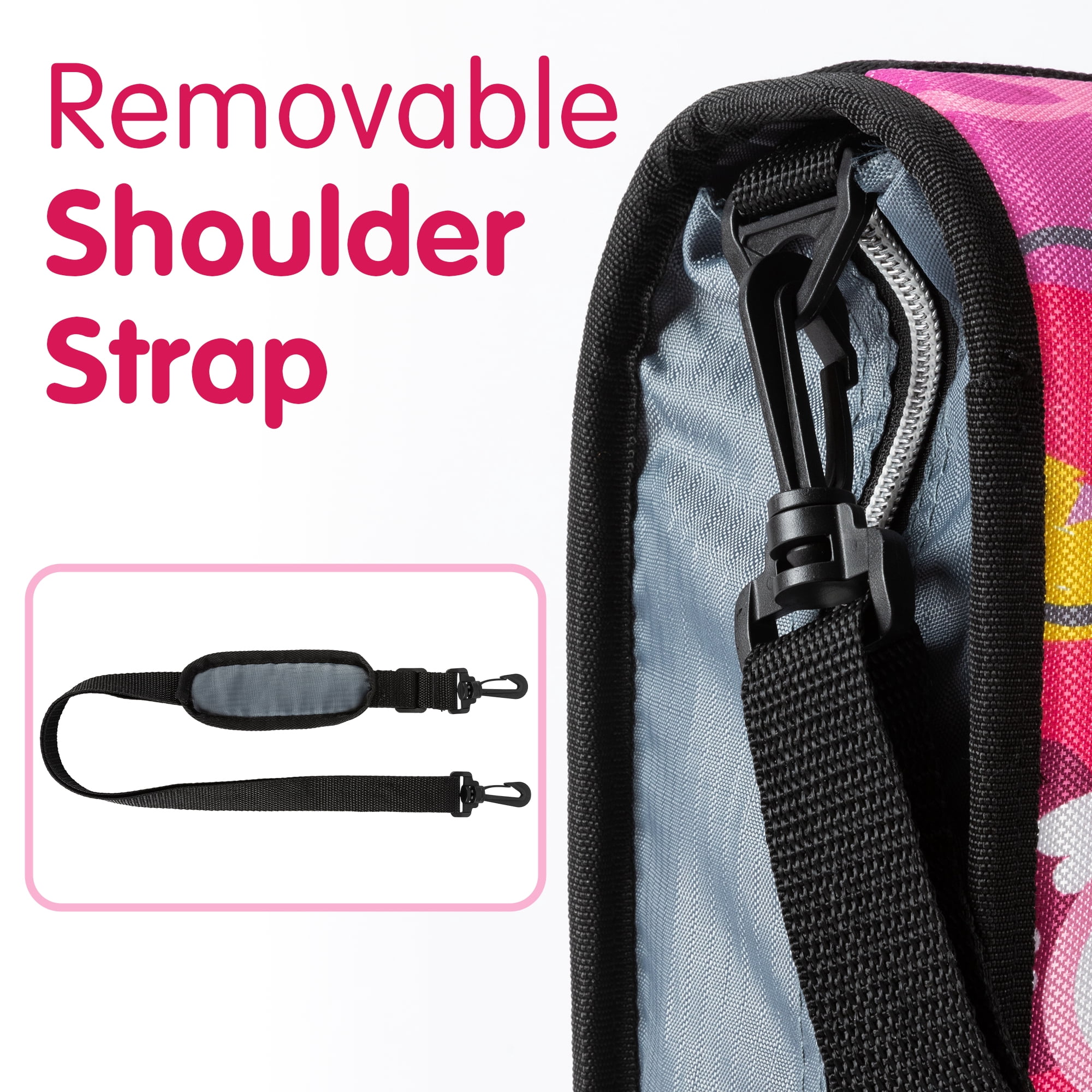 Deli Zipper Binder 3 inch 3 Ring 700 Sheet Capacity Multi-Pocket Waterproof Binder with 5-Color tabbes, Shoulder Strap and Handle，Assorted Color