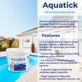 thumbnail image 5 of Aquatick Pool Shock 68% Calcium Hypochlorite – 25 LB Chlorine Granules for Swimming Pool, Spa & Hot Tub – Fast-Dissolving Algaecide & Bacteria Eliminator – Powerful Pool Sanitizer Clean & Clear Water, 5 of 8