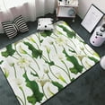 thumbnail image 3 of Area Rugs For Living Room Decor - Calla Lily Flowers Bloom Anti Slip Throw Washable Rugs 3x5 For Bedroom, Soft Indoor Carpet For Bedroom Living Room 60x39In, 3 of 5