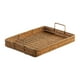 thumbnail image 1 of Bandeja rectangular tejida a mano estilo granja para servir, ideal para fiestas de té, cupcakes y fruteros. Grande, 1 of 9