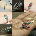 thumbnail image 3 of QQTDFG Fashion 925 Silver Retro Open Cuff Bracelet Bangle Men Women Anniversary Jewelry-#2, 3 of 9