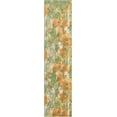 thumbnail image 2 of Rugs.com Haerfest Collection Rug – 8 Ft Runner Green Low Rug Perfect For Hallways, Entryways, 2 of 6