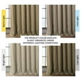 thumbnail image 3 of TiaGOC Faux Linen Room Darkening Curtains - 120 Inches Long Luxury Linen Curtains for Bedroom & Living Room (1 Panel), 50W X 120L, Nomad Tan, 3 of 9