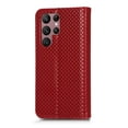 thumbnail image 4 of Dteck Fit Samsung Galaxy S22 Ultra Case Wallet with [RFID Blocking] Card Slots Kickstand Magnetic PU Leather + Soft TPU Flip Fold Cover for Samsung Galaxy S22 Ultra Wallet Case, Winered, 4 of 10
