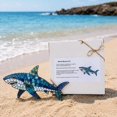 thumbnail image 2 of DIY Glass Craft Mosaic Kit, 3D Sea Creature Octopus Art Project, Beginner Friendly Desktop Plaque Picture Jigsaw, Bedroom Coastal Wall Hanging Decoration, Assorted Animal Theme, 2 of 5