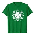 thumbnail image 7 of LEKWK St Patricks Day Shirt Women Clover Mandala Art Casual Tops Short Sleeve Basic Tees Crew Neck Geometric Flower Spring Clothing, 7 of 7