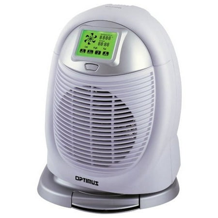 Optimus Electric Digital Oscillating Fan Heater w/Touch Screen Control, (Best Heater For Screened Porch)