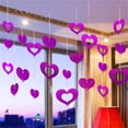 thumbnail image 1 of 100Pcs Romantic Wedding Supplies Heart Shape Ceremony Ornament Red Hearts Garland Valentines Day Hanging String Wedding Hang Decoration Laser Sequined Balloon Pendant PURPLE, 1 of 8