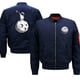thumbnail image 2 of Ropa con estampado de astronauta de dibujos animados en la luna, chaqueta de estilo hip hop con personalidad, traje de vuelo con bolsillo de otoño, ropa de calle holgada y moderna para hombre, 2 of 4