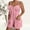 QR1_Pink, variante sur Meichang Combinaison en Chaîne Métallique pour Femmes, Combinaison Courte Élégante avec Poches, une Pièce