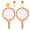 Orange color, variant on ROZYARD Children Badminton Racket with Tennis and 2 Shuttlecocks Kids Tennis Racket Set