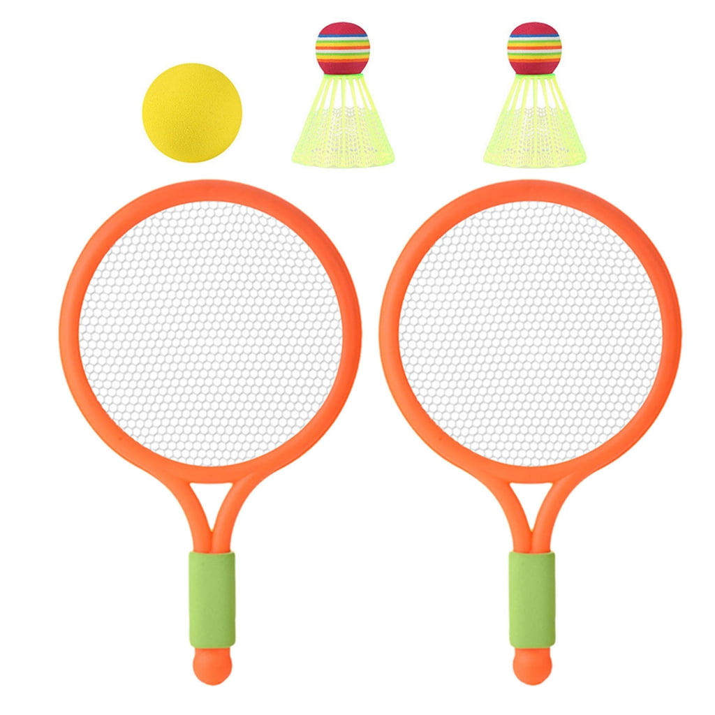 Aellinatey Badminton Set Badminton Rackets for Beginner with Tennis and 2 Badminton Shuttlecocks for 3-12