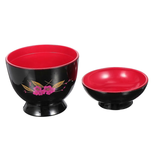 Japanese Miso Soup Bowl with Lid – Household Noodle Bowl with Smooth Edges for Soup and Snacks