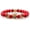 Red, variant on Gemstone King Crown Bead Gold Bracelets for Men Women,Imperial Crown Royal Luxury Charm Bead Bracelets for boys Punk Hip hop Couple Jewelry Valentine's Day wedding for lovers