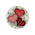 thumbnail image 2 of Hometravel Valentine's Day Placemat Set, Heart Shaped Round Table Mats for Dining Decor, Romantic Themed Place Setting for Anniversary, Wedding, Restaurant Tabletop, 2 of 6