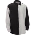 thumbnail image 2 of Men's Color Block Shirts Long Sleeve Button Down Shirt Loose Fit Spring Fall Casual Comfy Tops Grey XXXL, 2 of 8